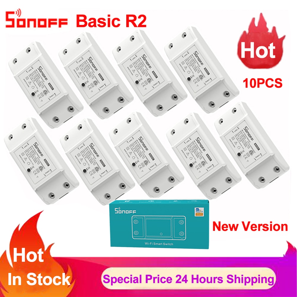 Sonoff di Base R2 Wifi Smart Switch Wireless Smart Home, Casa Intelligente Remote Timer di Controllo INTERRUTTORE Fai Da Te Via Ewelink APP LAVORARE Con Alexa Google