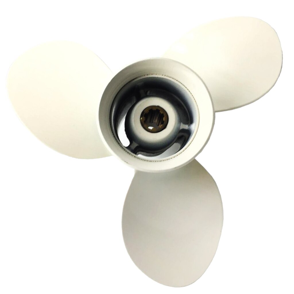 Witte Boot Prop Propeller 3 Blade Aluminium Voor Yamaha 9.9-15 Hp 20HP