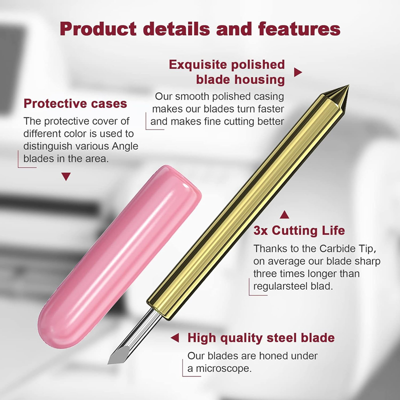 10PCS Replacement Deep Point Cutting Blades Cricut Maker/Maker 3 Cutting Machines Explore Air/Air 2/Explore Air 3 Cut Blade