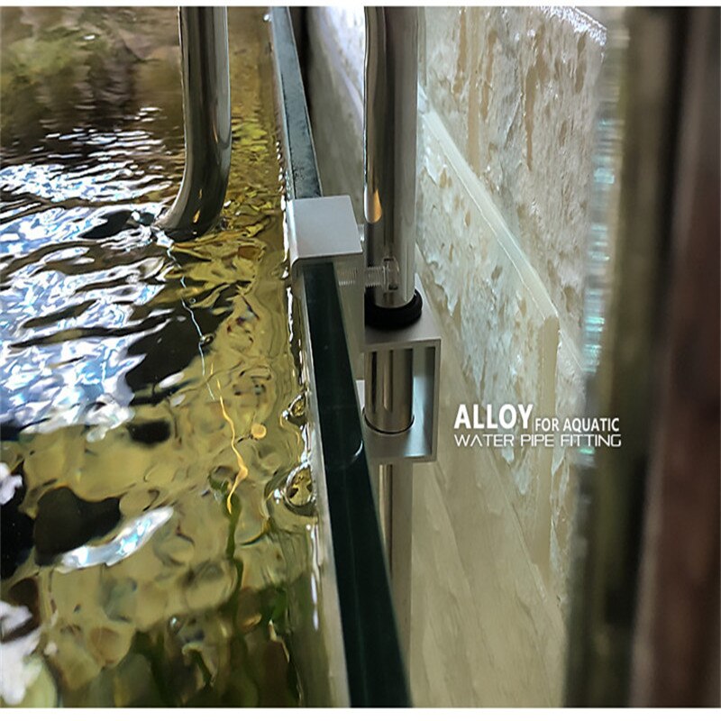 1 Stuk Inlaat En Uitlaat Pijp Bevestigingsklem Filter Emmer Aluminium Inlaat En Uitlaat Pijp Beugel Voor Aquarium