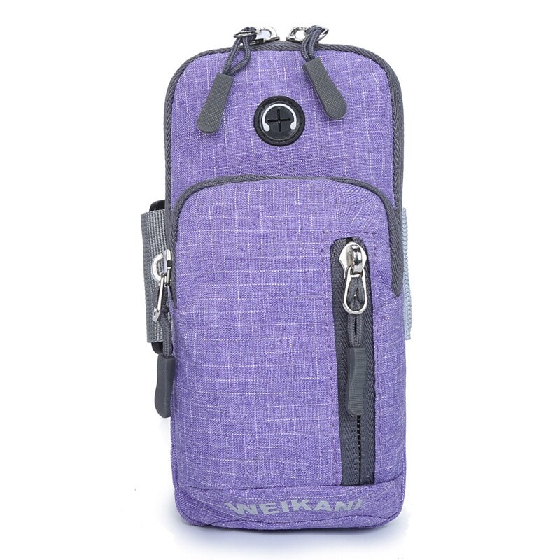 Waterproof Sports Mobile Phone Arm Bag Sweat Proof Running Cycling Cell Phone Pouch Case Fitness Gadget Holder Pocket: For 5.5 to 6.5 Inch / Purple