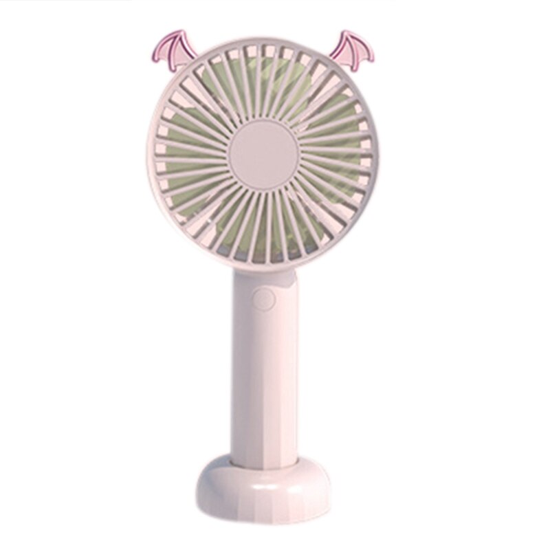 Portable Electric Fan Handheld USB Electric Fan Rechargeable USB Electric Fan Small Fan: Pink