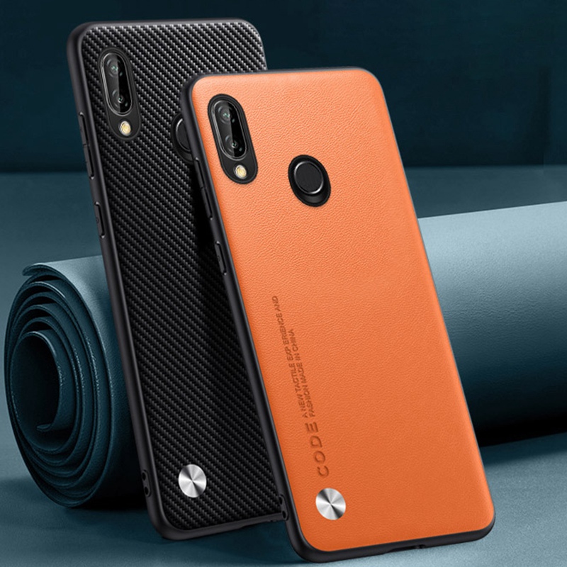 Funda de cuero PU de lujo para Huawei Nova 3 3i Nova3 i, funda trasera de silicona mate, funda de teléfono de protección completa para Huawei P Smart Plus