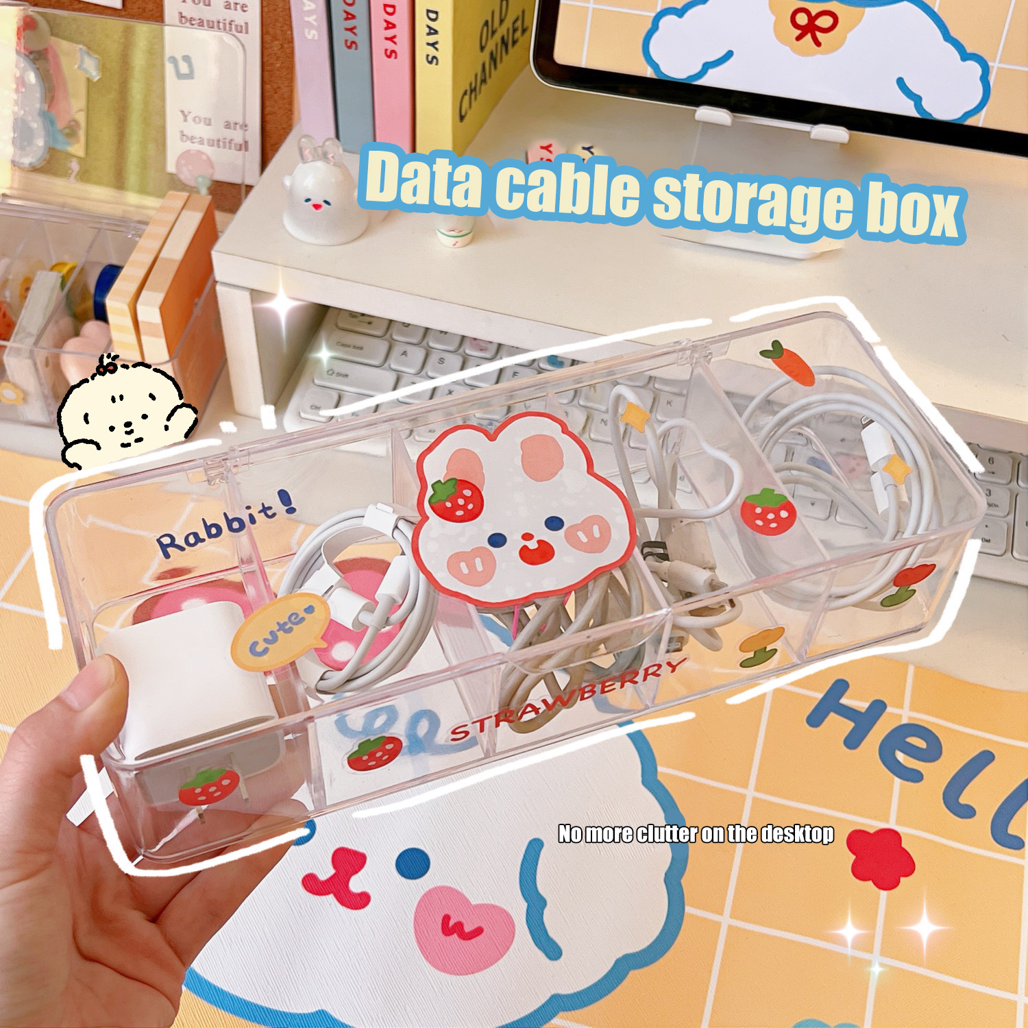 Cable Organizer Wire Holder Organizers Low Price Items For Wires Protector Desktop Desk Accessories Office School