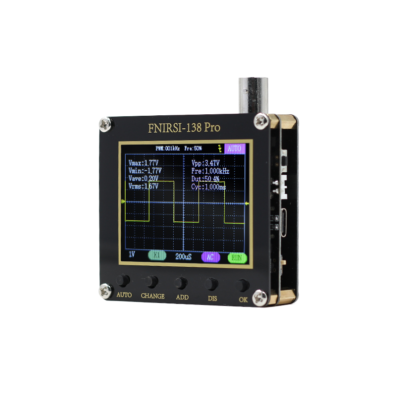 FNIRSI – Mini Oscilloscope numérique portable 138pro 800vpp, Kit d&#39;apprentissage électronique pour débutant, compteur d&#39;entrée de gamme