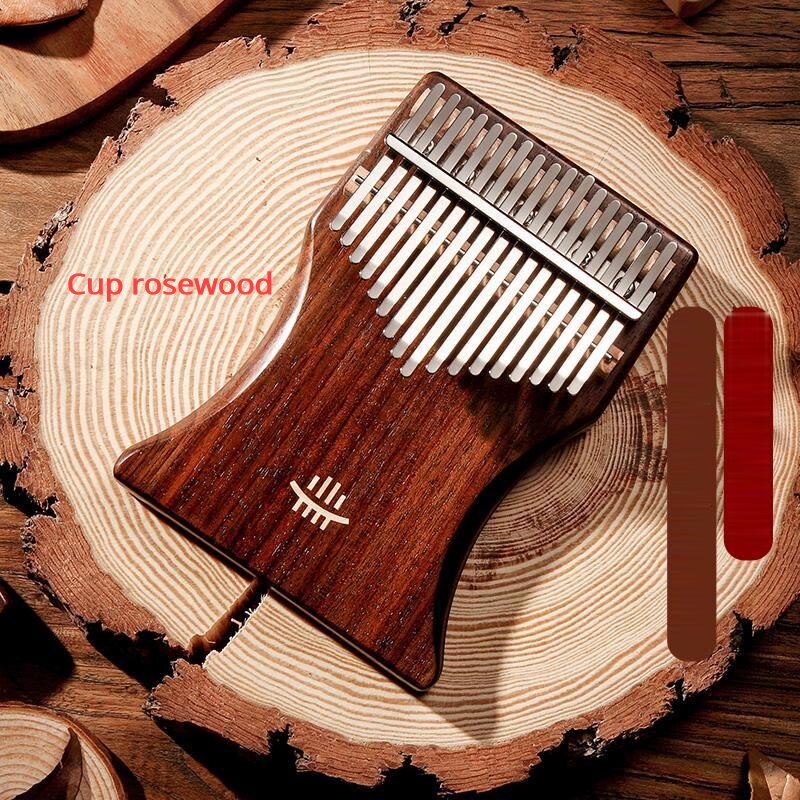 B Plate High-end Thumb Piano Kalimba Beginner 17-tone Keyboard Piano Plate Kalimba Portable Musical Instrument: Cup rosewood