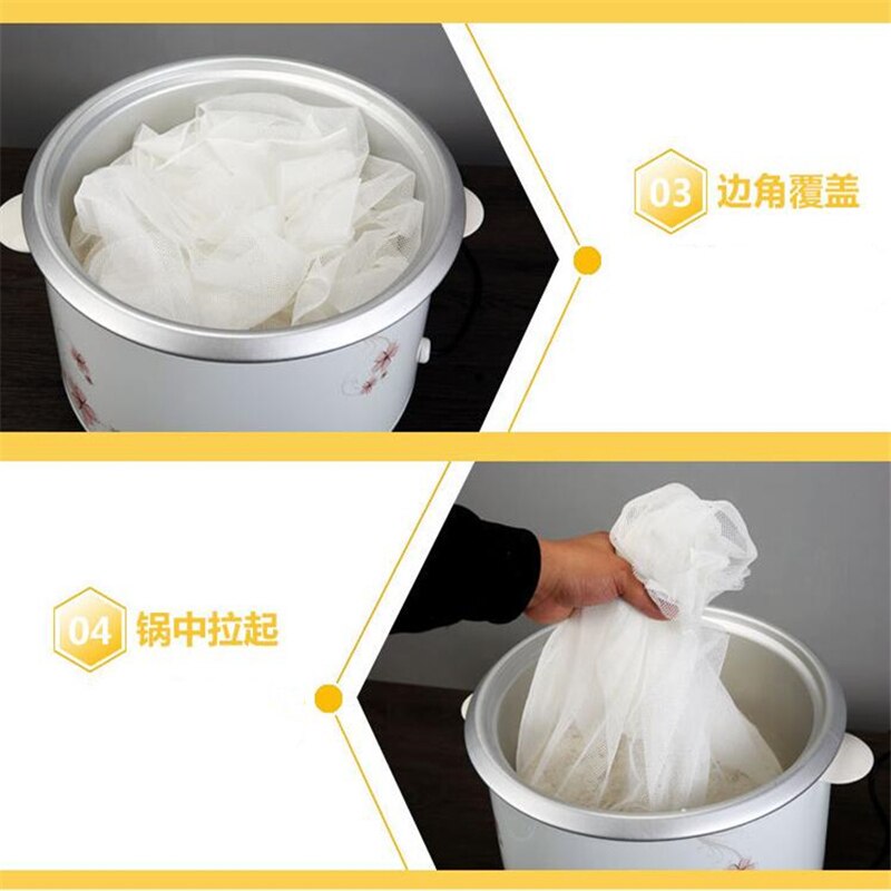 Household Kitchen Steaming Cloth Reusable Eco-friendly Cotton Steamer Mesh Cloth Sushi Cuisine Steamed Rice Towel Steamed Bread