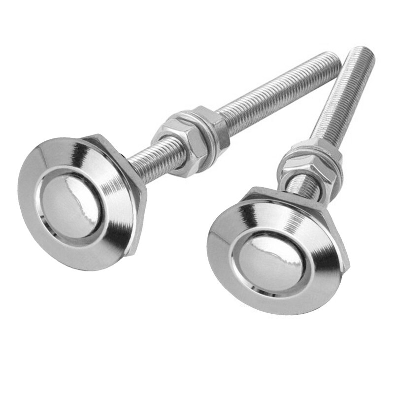 2Pcs 30mm Aluminum Alloy Push Button Quick Release Hood Pins Bonnet Lock Clip Latch Bumper Universal Auto Replacement Parts
