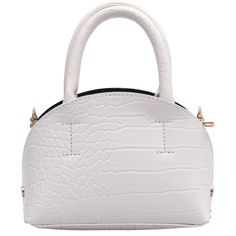 Mini-tas met krokodillenmotief, pu-leren dameshandtas, schoudertas met ketting