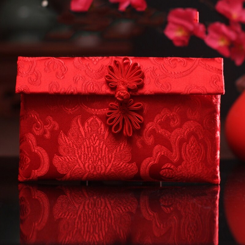 Exquisite Wedding Stof Rode Envelop Persoonlijkheid Brocade Rode Envelop Voor Bruiloft Verjaardag Jaar Rode Envelop '