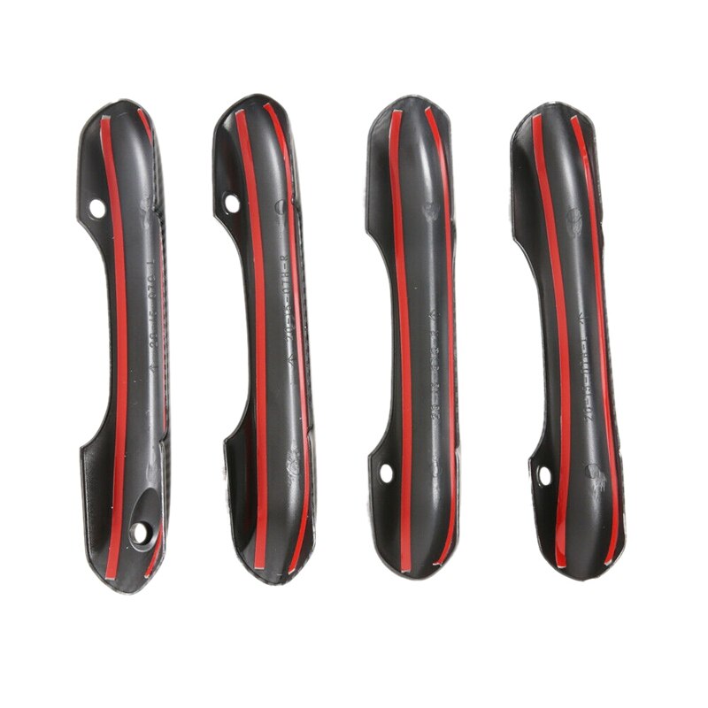 Abs Carbon Fiber Exterieur Side Deurklink Protector Cover Trim Voor Ford Explorer