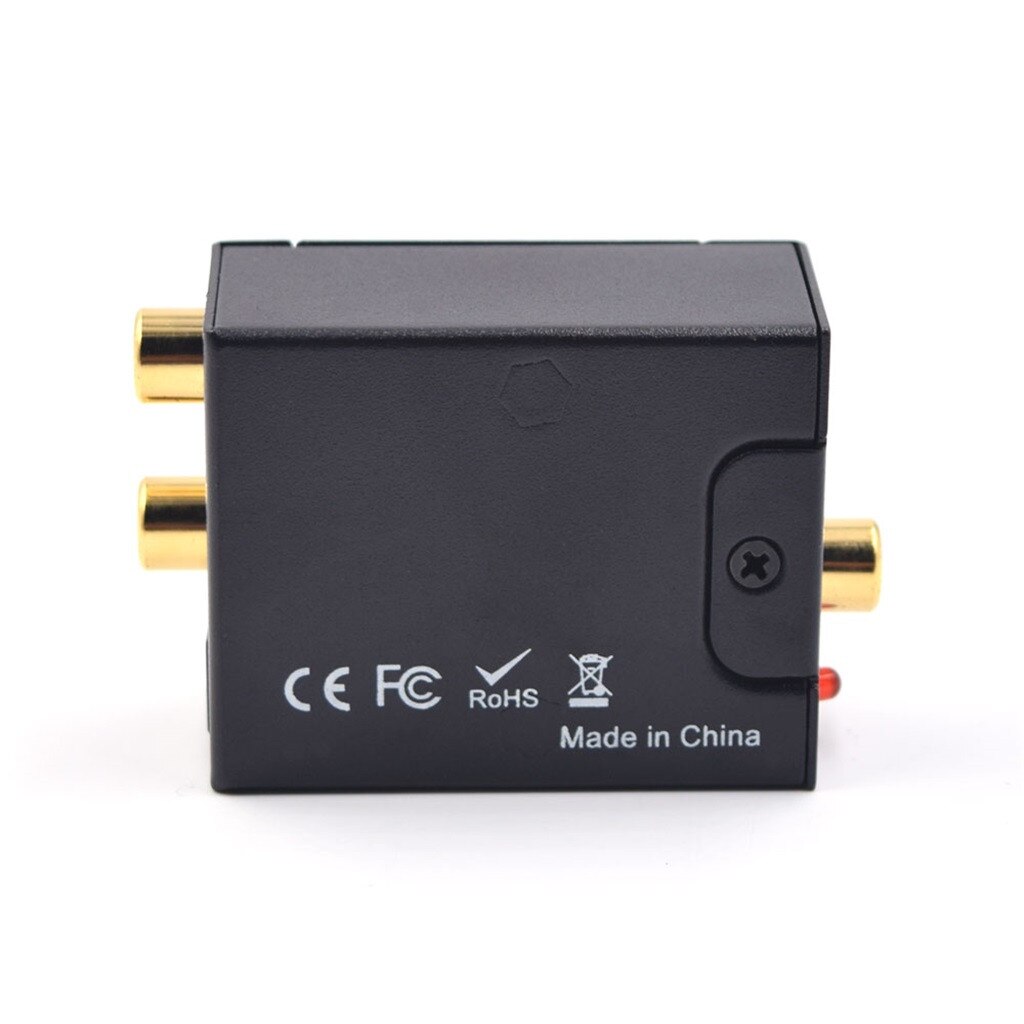 Dispositivos portátiles Digital a convertidor de audio analógico fibra óptica Coaxial señal estéreo 3,5mm Jack relogios