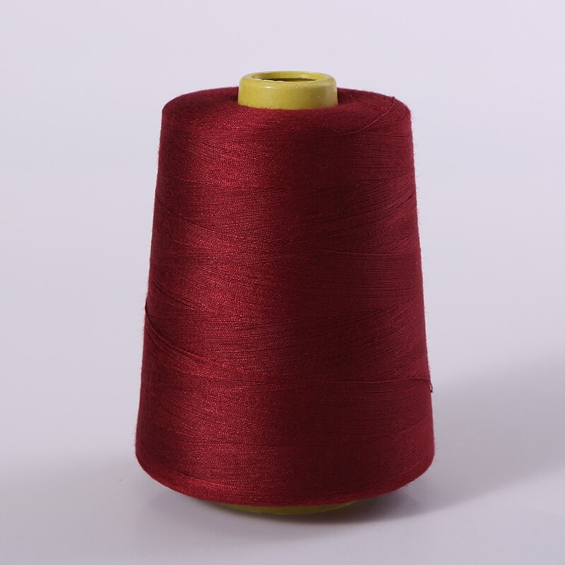 3000 Meter Orange Industrie Overlock-nähmaschine Polyester Thema NäHenne Linie (19/farbe): Wein rot