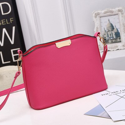 Beibaobao Schouder Crossbody Tassen Mode Handtassen Dames Party Bag Candy Kleur Vrouwen: red