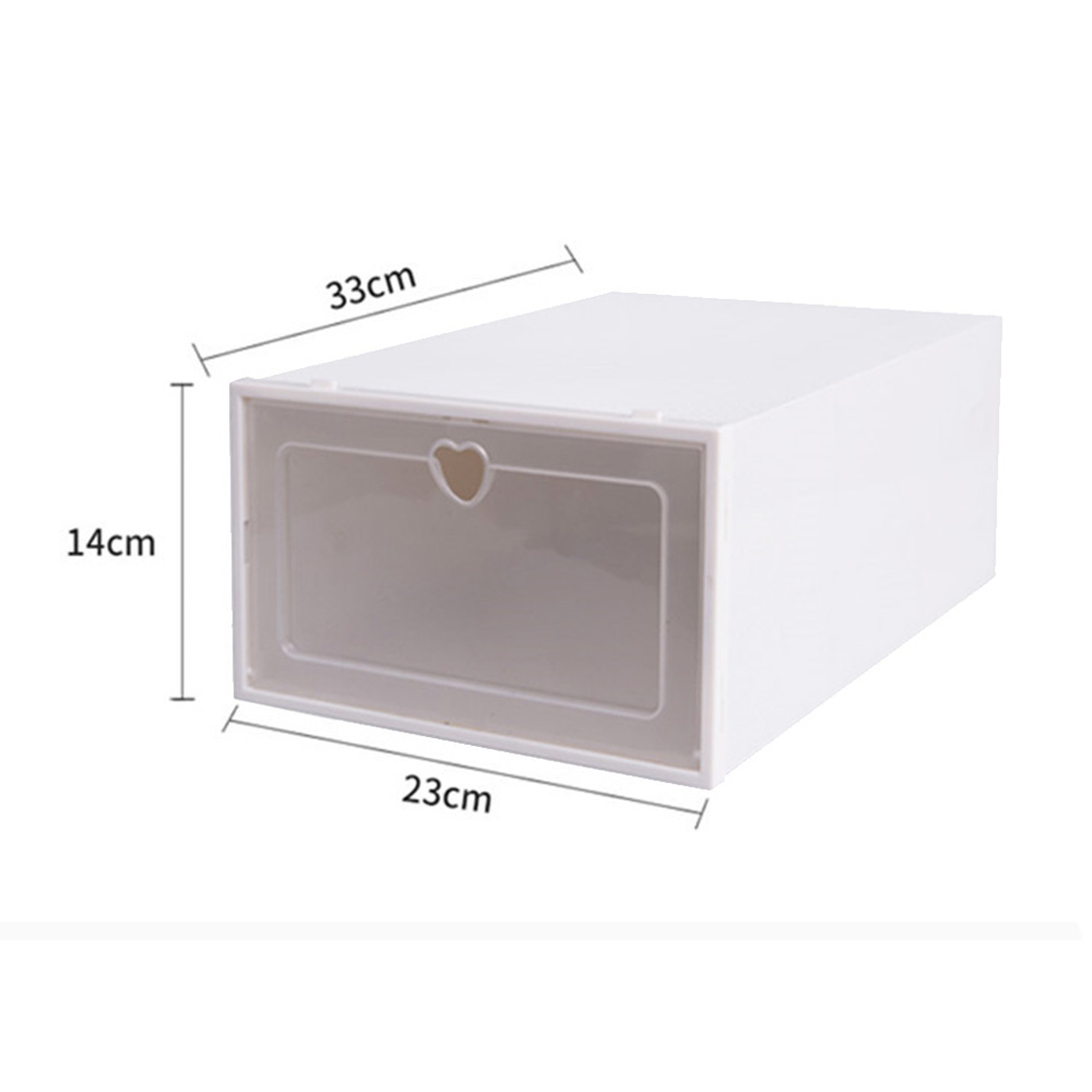 1 unidad de zapatos transparentes gruesos caja de cajones cajas de zapatos de plástico caja apilable caja de almacenamiento Shoeboxstorage Shoerack