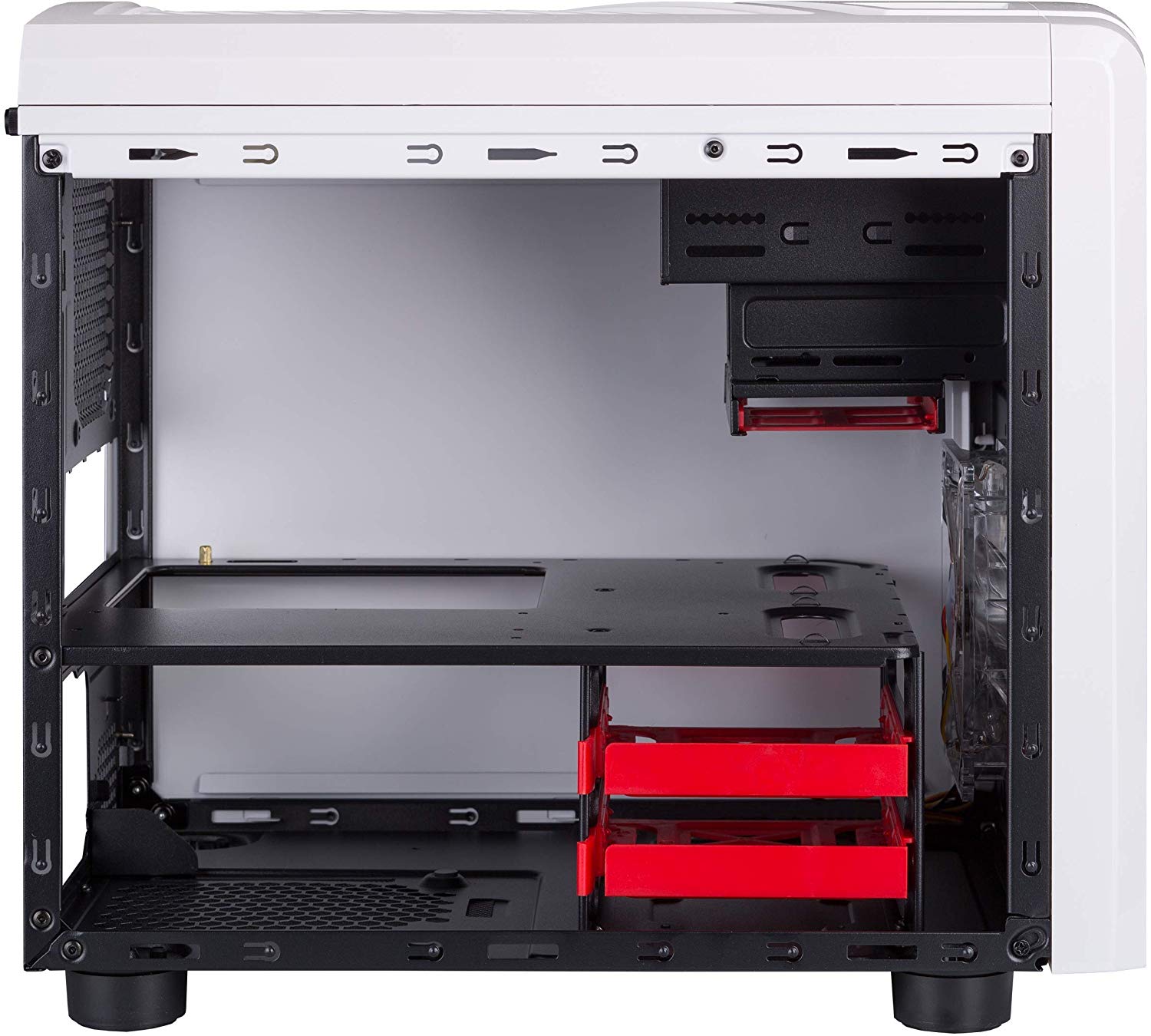 Caja de ordenador blanca SNOW KUBE Formato Micro ATX | Estructura Acero | Mini Torre de PC oficina | Reducido