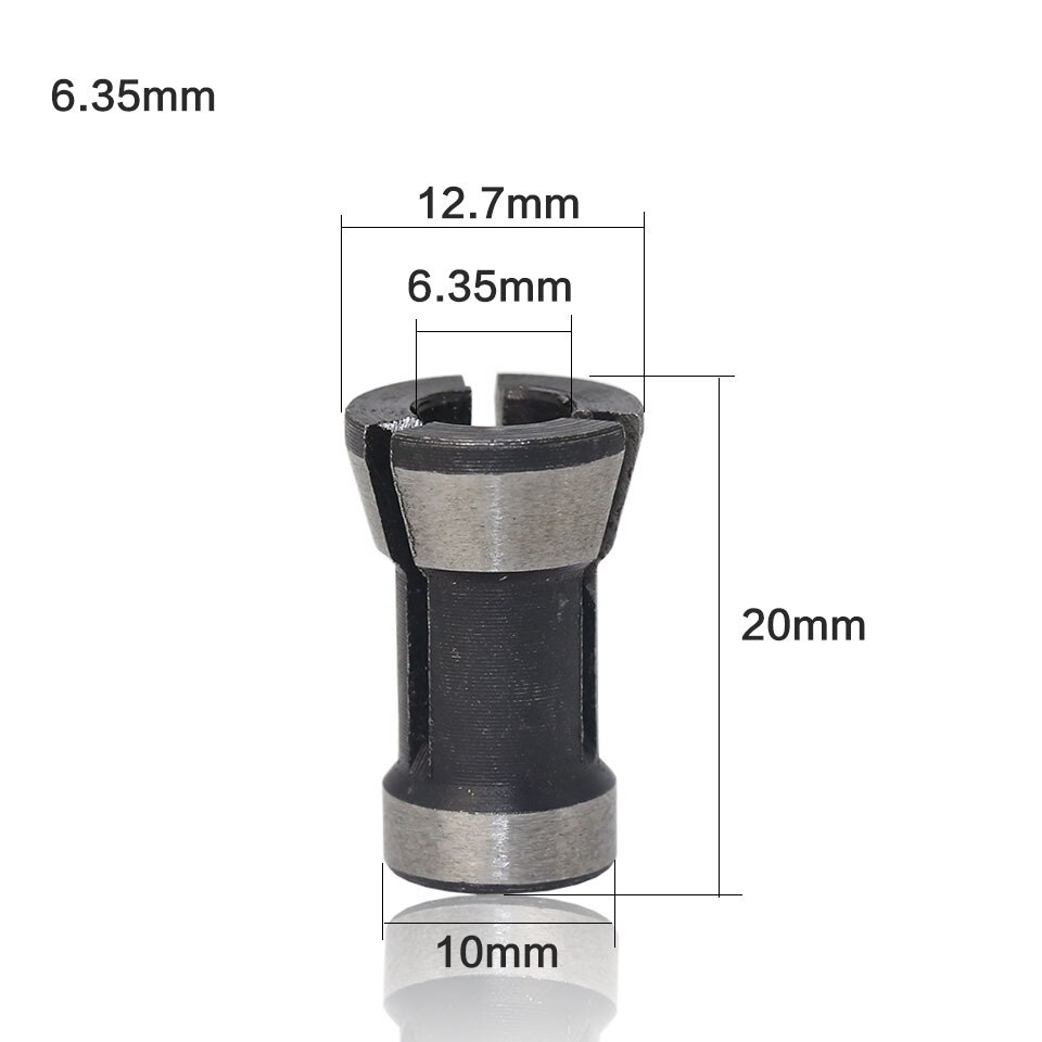 1PC 6MM 1/4" 6.35MM 8MM Shank Collet Chuck Engraving Trimming Machine Electric Router Collets