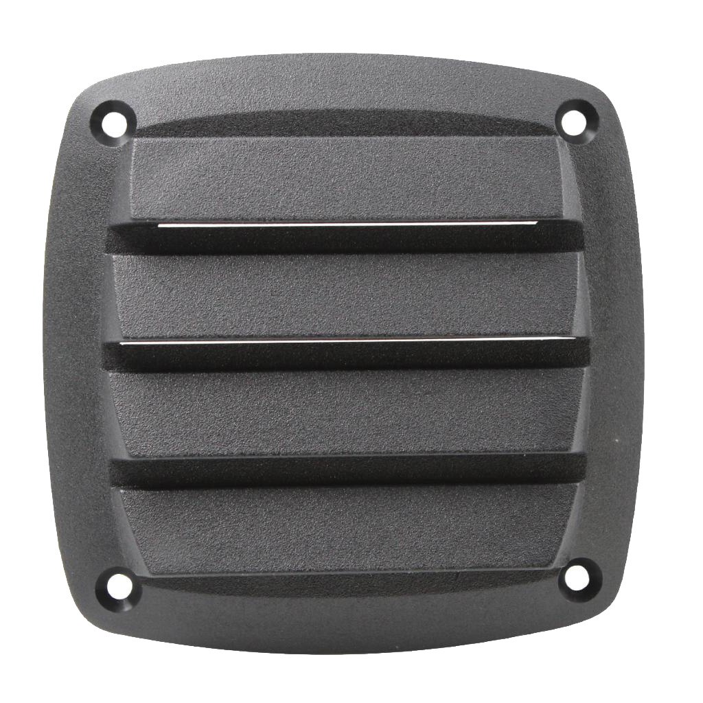 4" Black Plastic Louvered Vents Boat Marine Yacht Vent Grill Cover