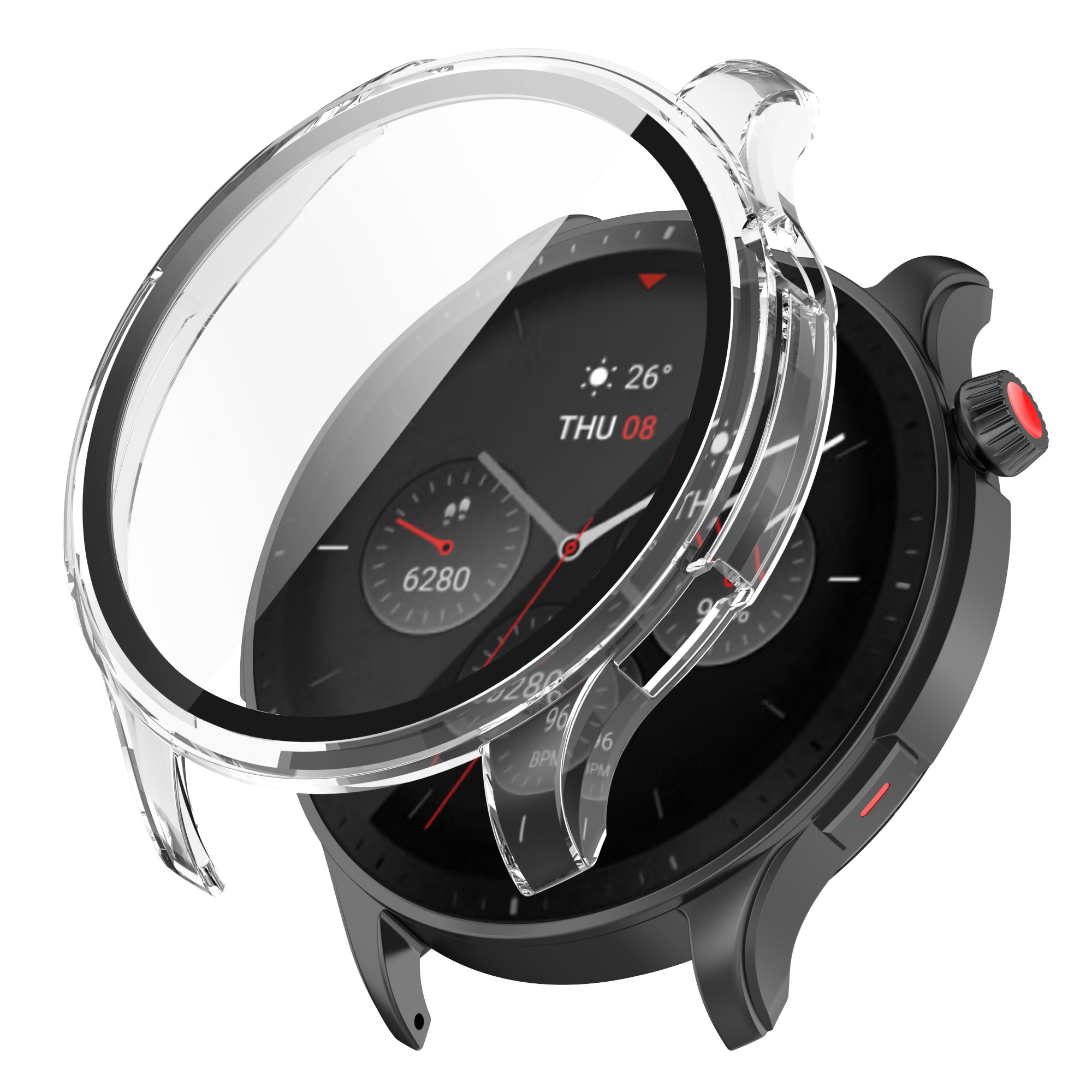 Gehärtetem Glas Bildschirm Schutz Für Xiaomi Amazfit GTR 4 Smartwatch Schutzhülle Für Huami Amazfit GTR 4 fallen Stoßstange Hülse: Freier Raum