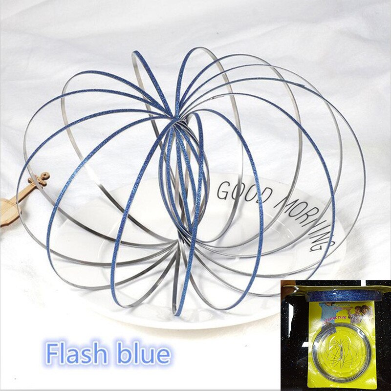 Magic Ring Toroflux Torofluxus Flowtoy Amazing Flow Rings Toys Kinetic Spring Toy Funny Outdoor Game Intelligent Toy Fidget