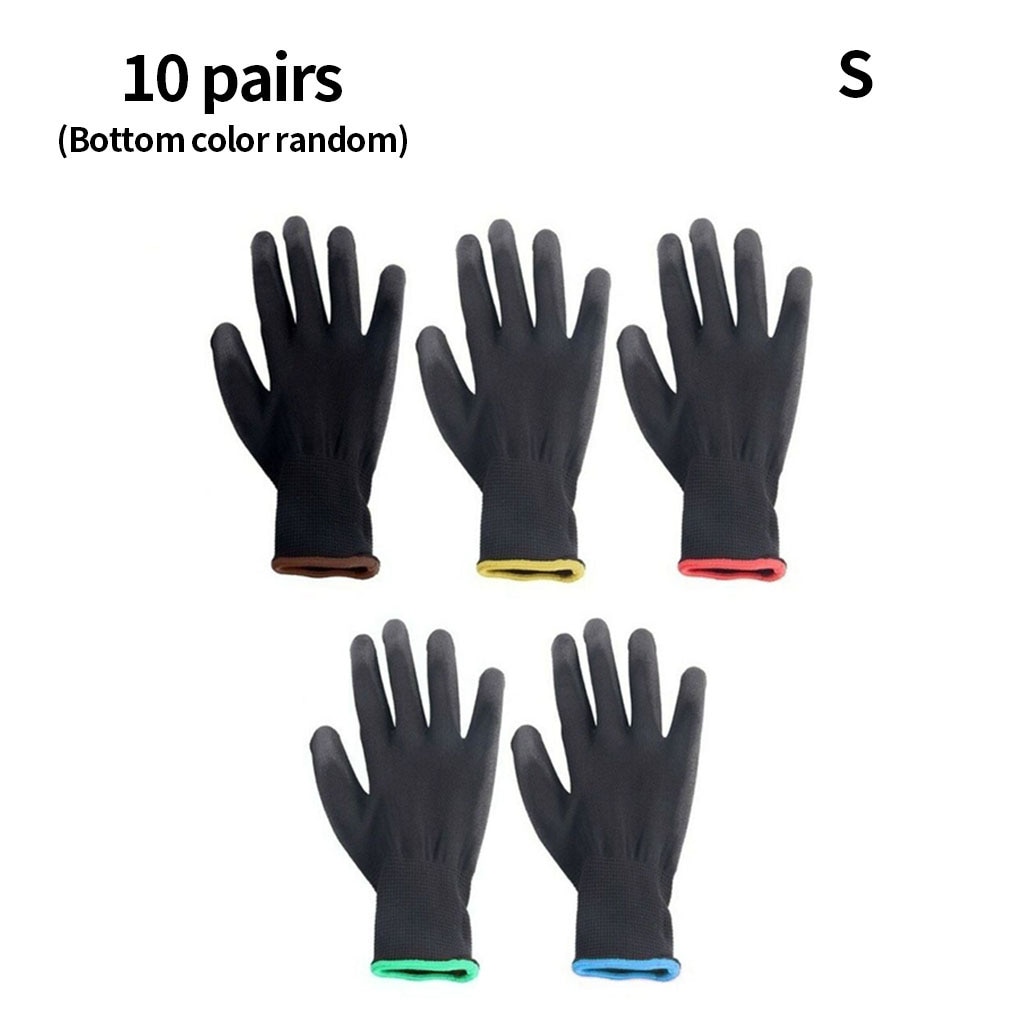Precision Work Gloves Hand Protection Anti-static Nylon PU Coating Flexible Gloves