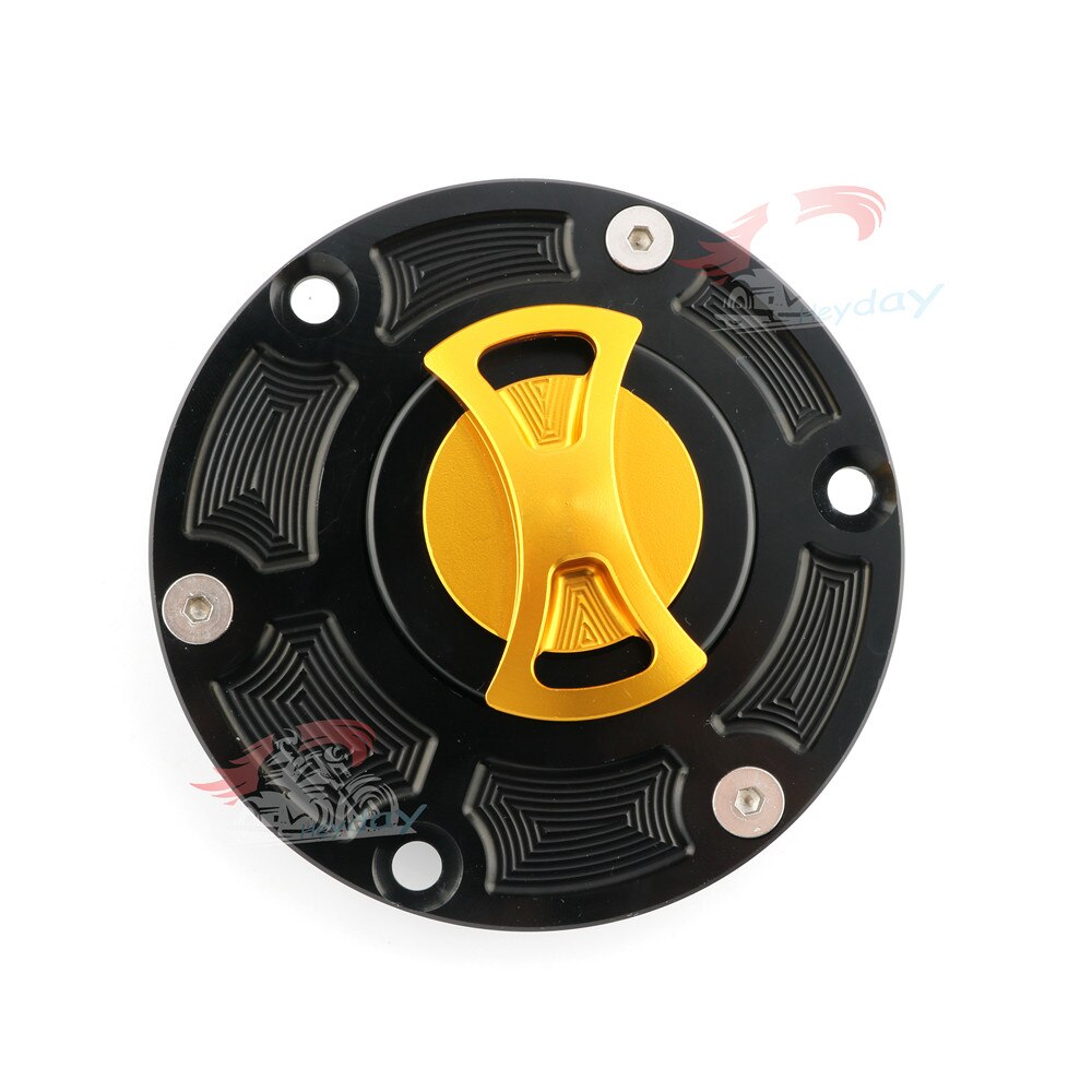 Billet CNC Keyless Gas Fuel Tank Cap Cover For Aprilia RS125/RS250 All Years / RSV1000 Mille 1998 - 2000