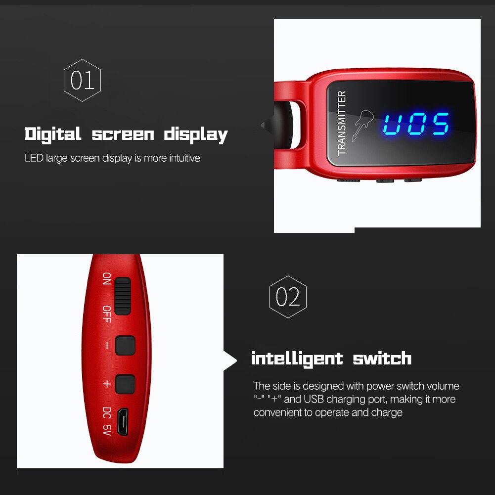 Gitaar Draadloos Systeem Oplaadbare Draadloze Gitaar Zender Ontvanger Set Elektrische Gitaar Bass Pick Up Van Gitaar Accessaries