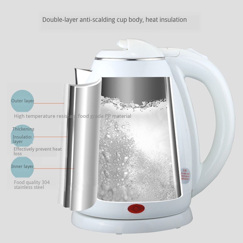 Bouilloire électrique Mijia originale 1.8L Protection de mise hors tension automatique chaudière à eau intelligente théière en acier inoxydable à chauffage instantané