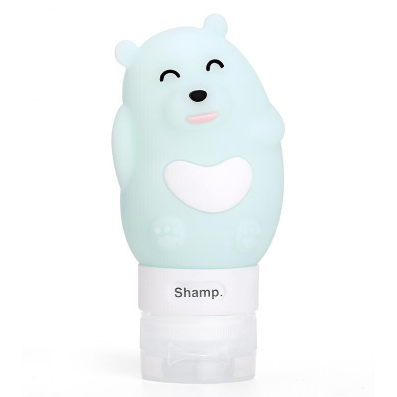 1Pcs Cute Silicone Refillable Bottle Travel Bottle Press For Lotion Shampoo Cream Gel Cosmetic Squeeze Containers Storage Bottle