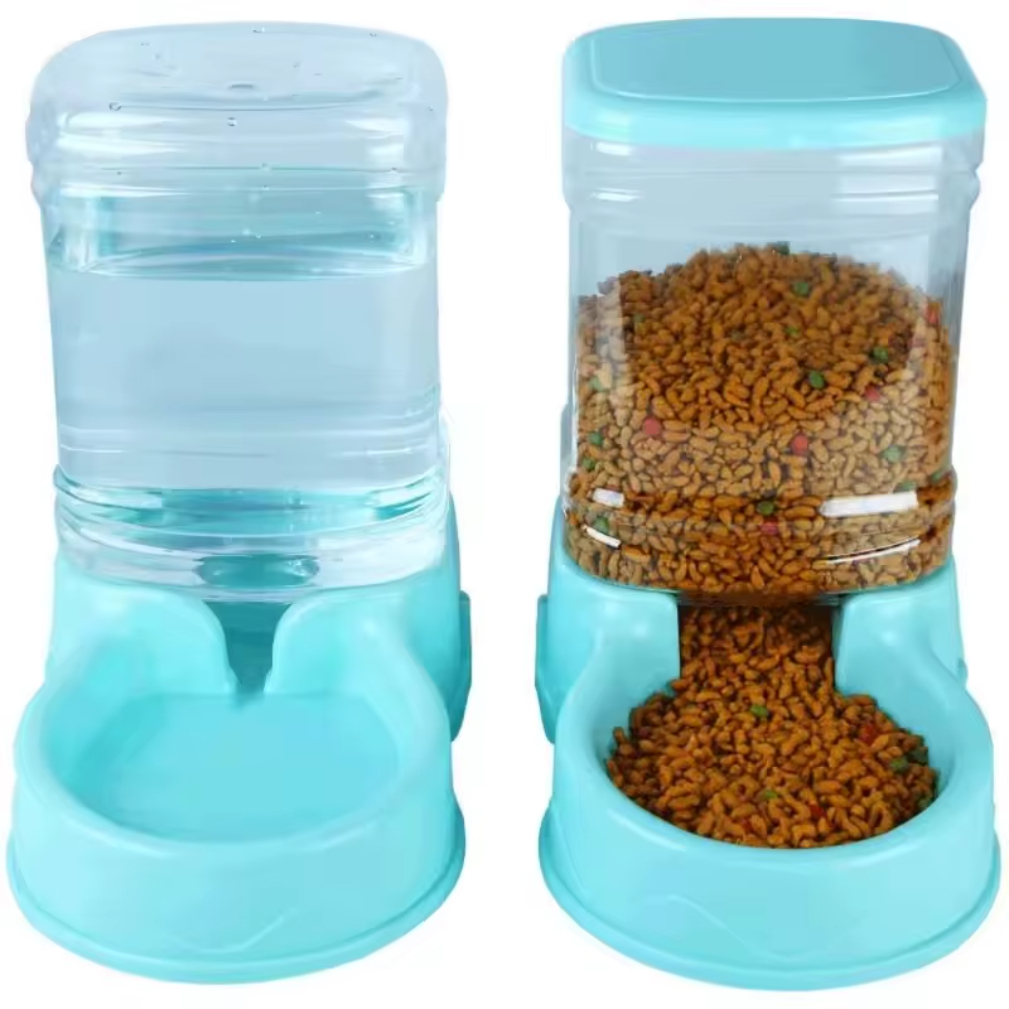 Fontaine d'eau en PP de 3,8 l, bol de boisson, mangeoire automatique pour animaux de compagnie, grand distributeur de nourriture pour chien et chat