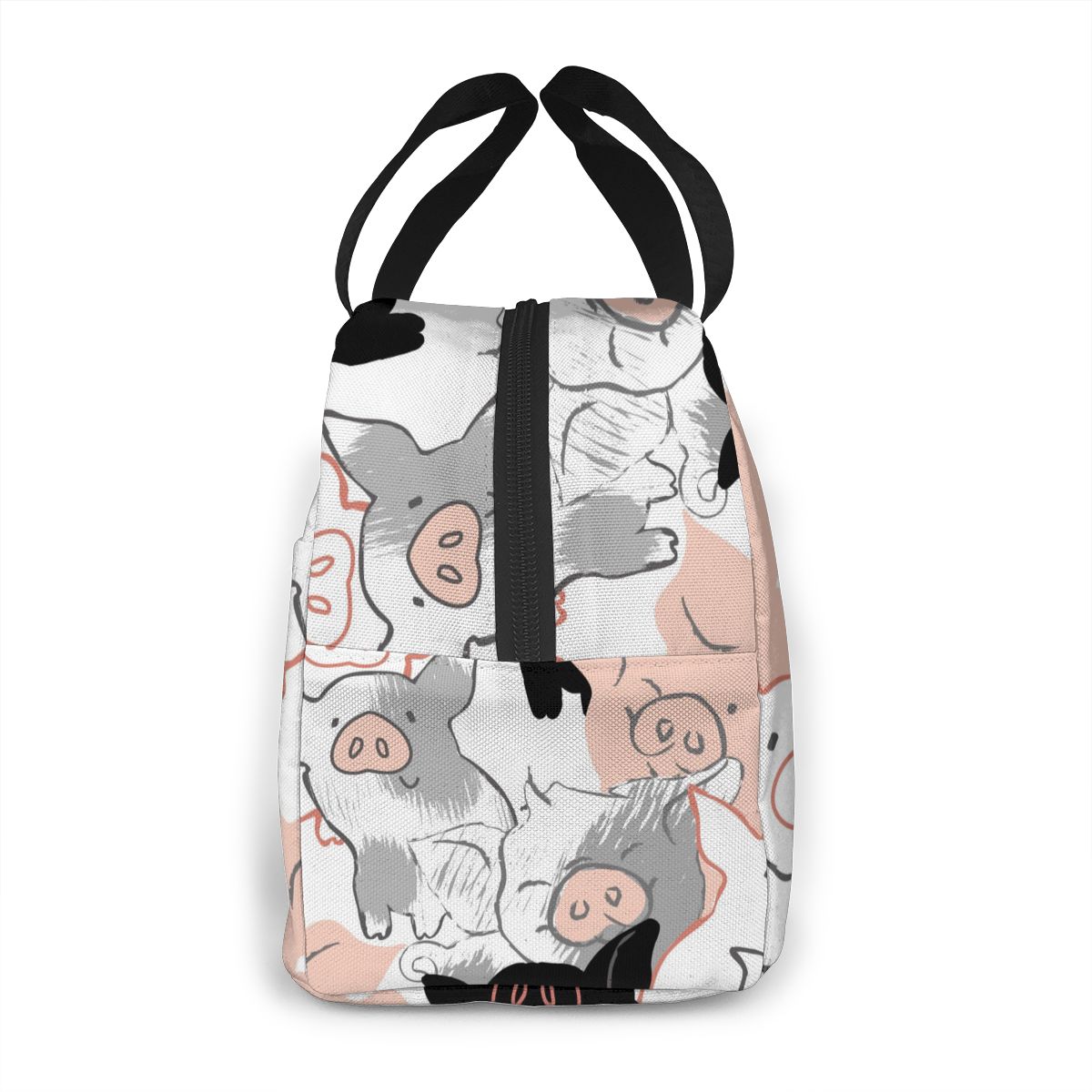 Funny Pigs Cooler Lunch Box Portable Insulated Lunch Bag Thermal Food Picnic Lunch Bags