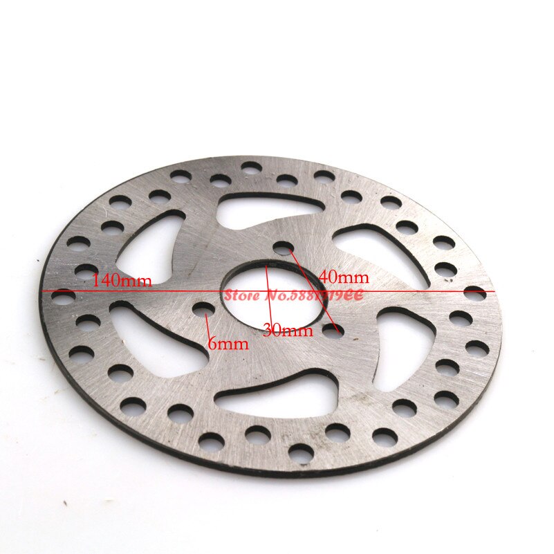 49CC Brake Disc Plate Gas Mini Dirt Bike Rear Disc Brake Caliper Kit 140mm and Friction Plate Rotors Electric Scooter ATV