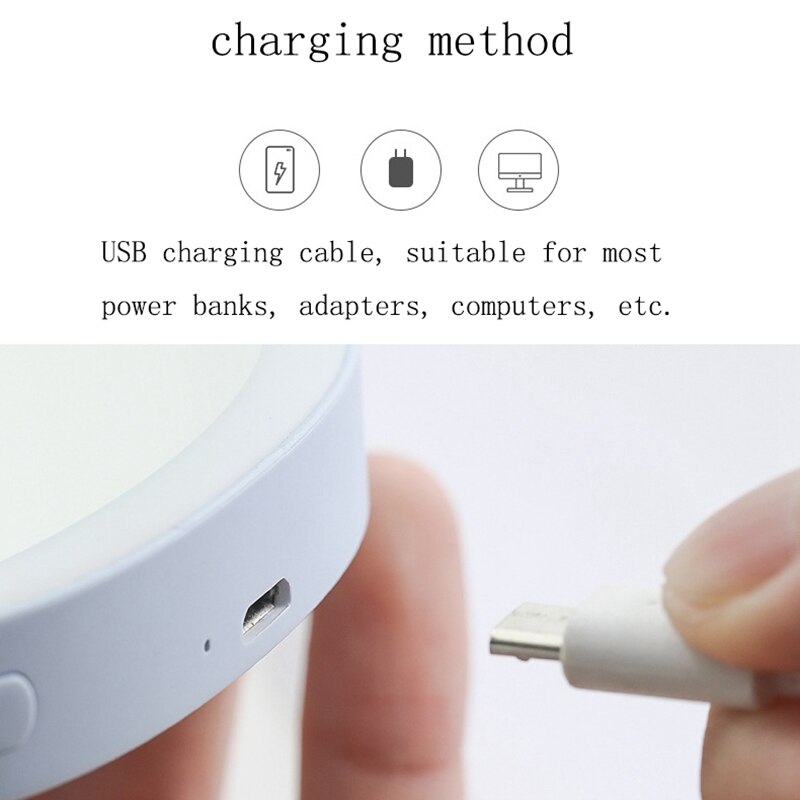 LED Lighted Travel Makeup Mirror, Daylight LED,Portable, Folding