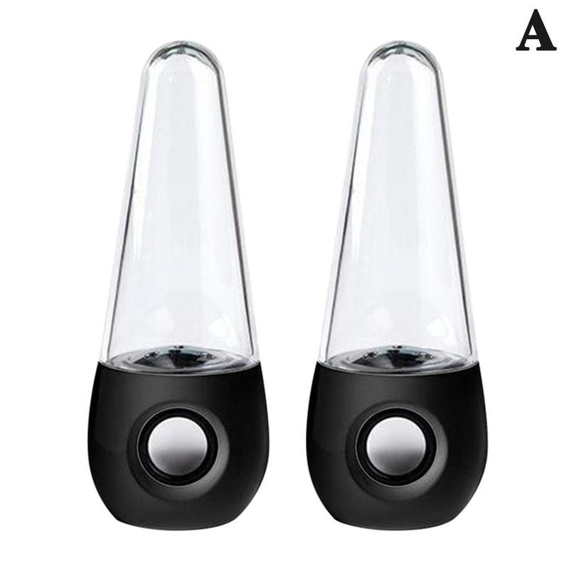 Portable Wireless Dancing Water Speaker LED Light Fountain Speaker Home Party-Shopping: black