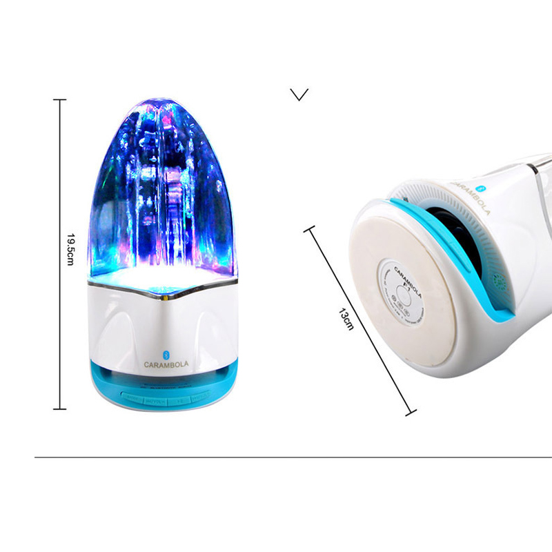 1 ST Water Dans Bluetooth Speakers Kleurrijke Lampen Water Koelers Mobiele Telefoon Computer Card Radio Speaker Subwoofer