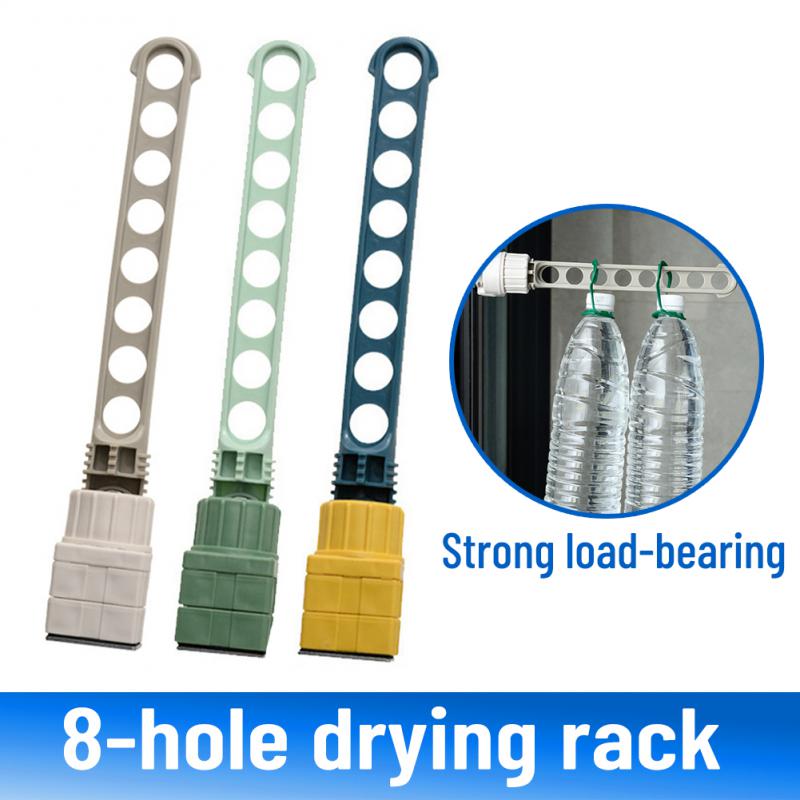 wiszące wysuszenie stojak 8 otwory ubranie okno wieszak ramka wysuszenie stojak balkon pranie wiszące dla Dom Organizers pranie suszarka
