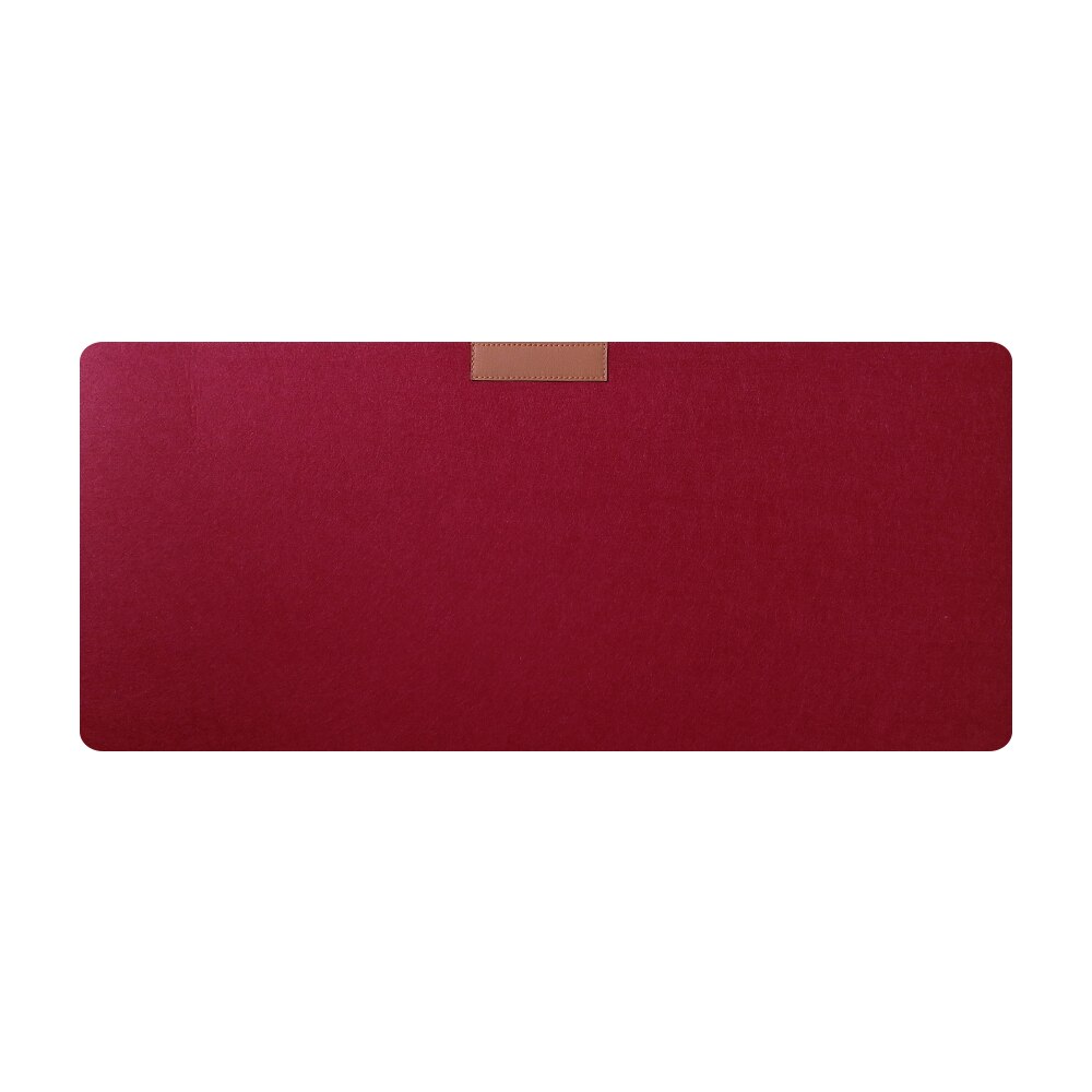 Almofada de teclado confortável antiderrapante da almofada de mesa da almofada do rato da mão não tecida de feltro extra grande do rato de 300*600mm antiderrapante: Wine Red