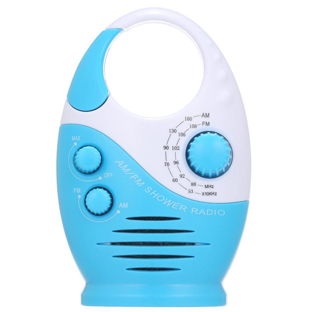 Mini Radio suspendue Radio douche étanche Portable Durable salle de bain haut-parleur Hi-Fi pour piscine vestiaire: BU