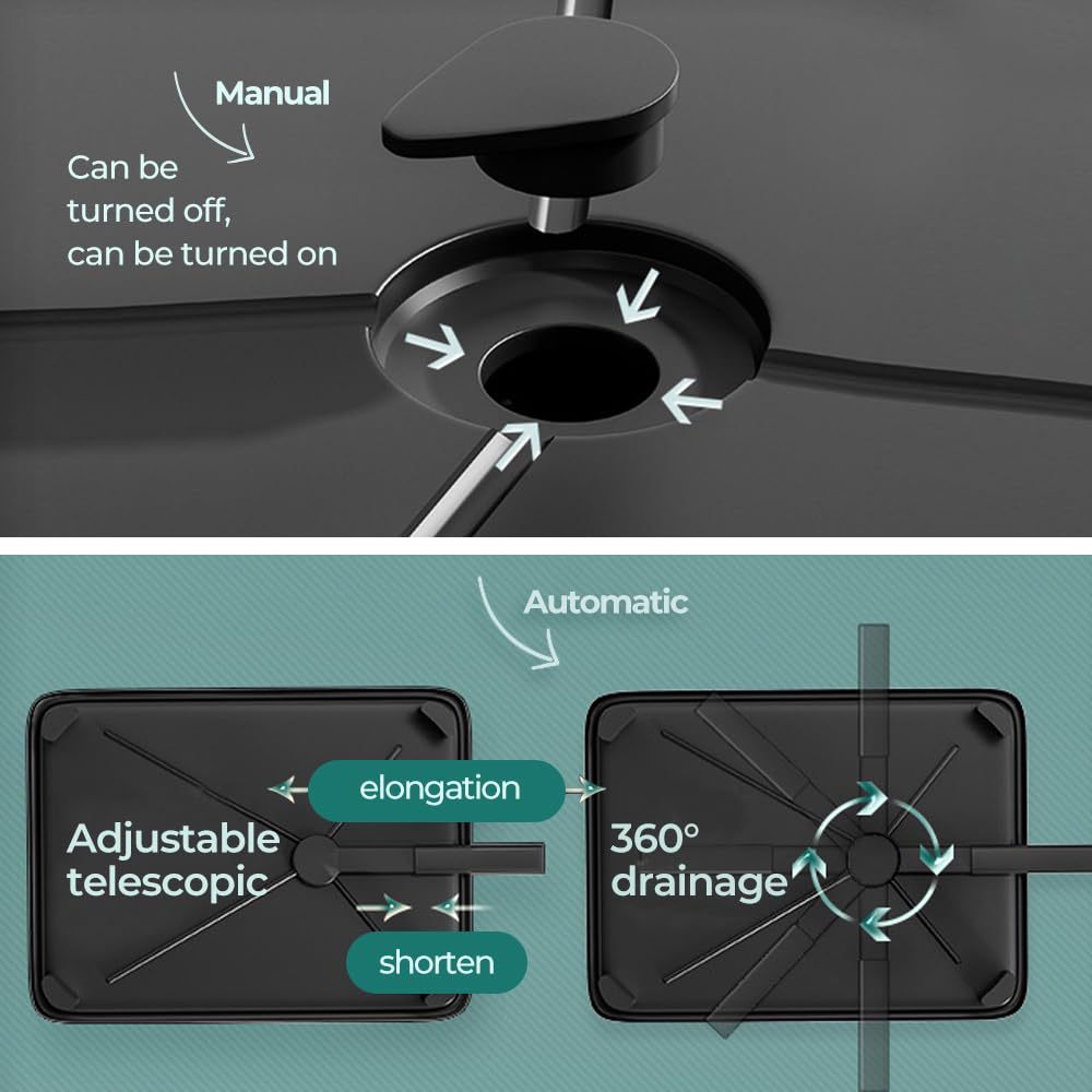 Kitchen Dish Rack Drainer Chopsticks and Cutlery Storage Rack Dinnerware Drying Rack Household Multifunctional Countertop Shelf