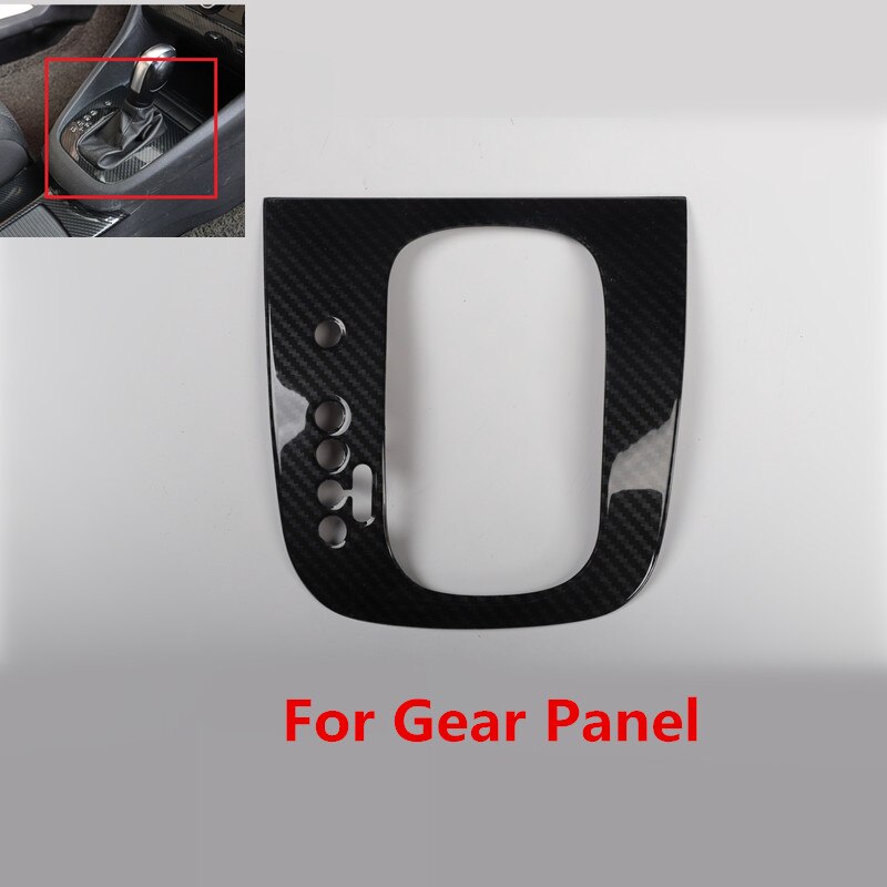 5D Koolstofvezel Gedrukt Auto Center Console Cover Handvat Sticker Gear Panel Moulding Trim Voor Volkswagen Golf 6: For Gear Panel