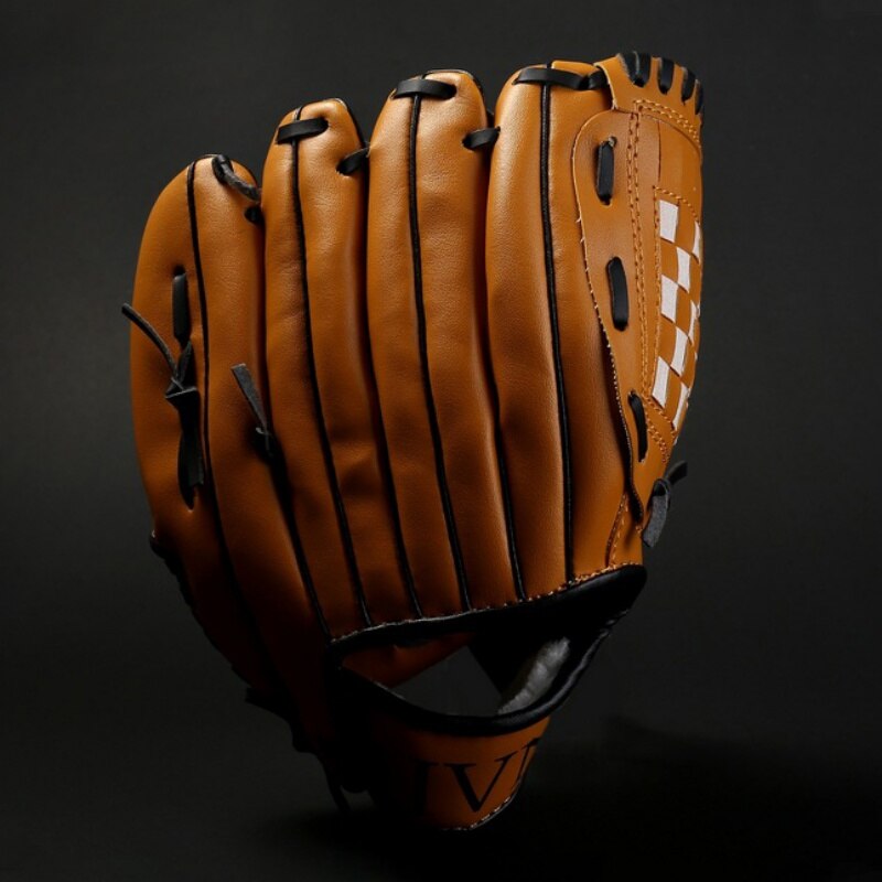 Volwassen Jeugd Honkbal Handschoenen Softbal Dikker Duurzaam Zachte PVC Lederen Pitcher Handschoenen Infield Catchers