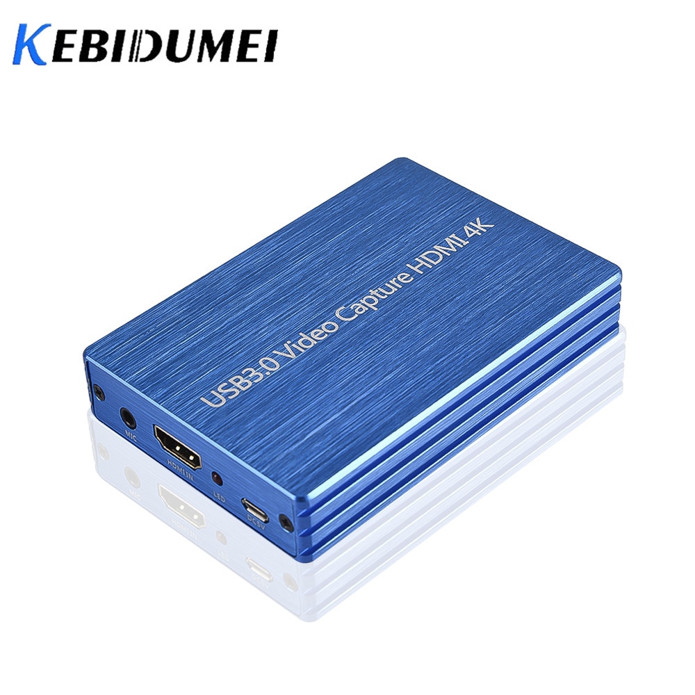 HDMI To USB 3.0 Video 4K Capture Card Dongle 1080P 60fps HD Video Recorder Grabber For OBS Capturing Game Game Capture Card Live