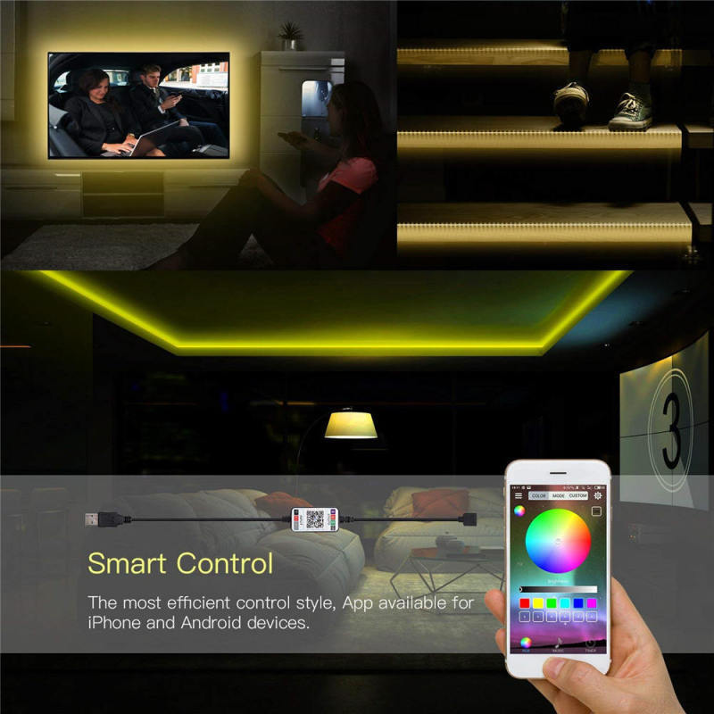 Wireless Bluetooth LED Dimmer Remote Controller DC5-24V Phone APP Connection Control for RGB Light Strip Timer Switch
