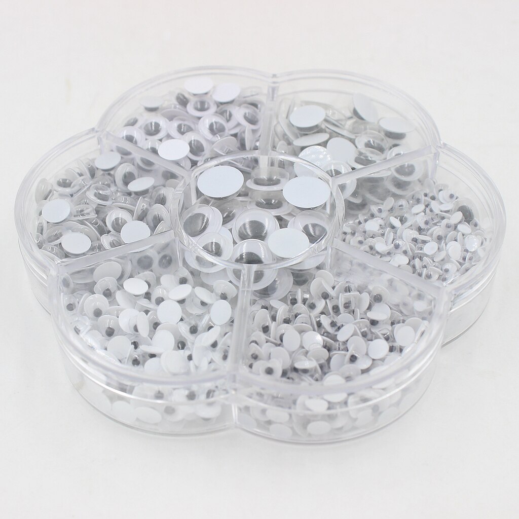 700pcs Wiggle Eye Round Moving Wiggly Wobbly Googly Eyes Kids Favorite Craft
