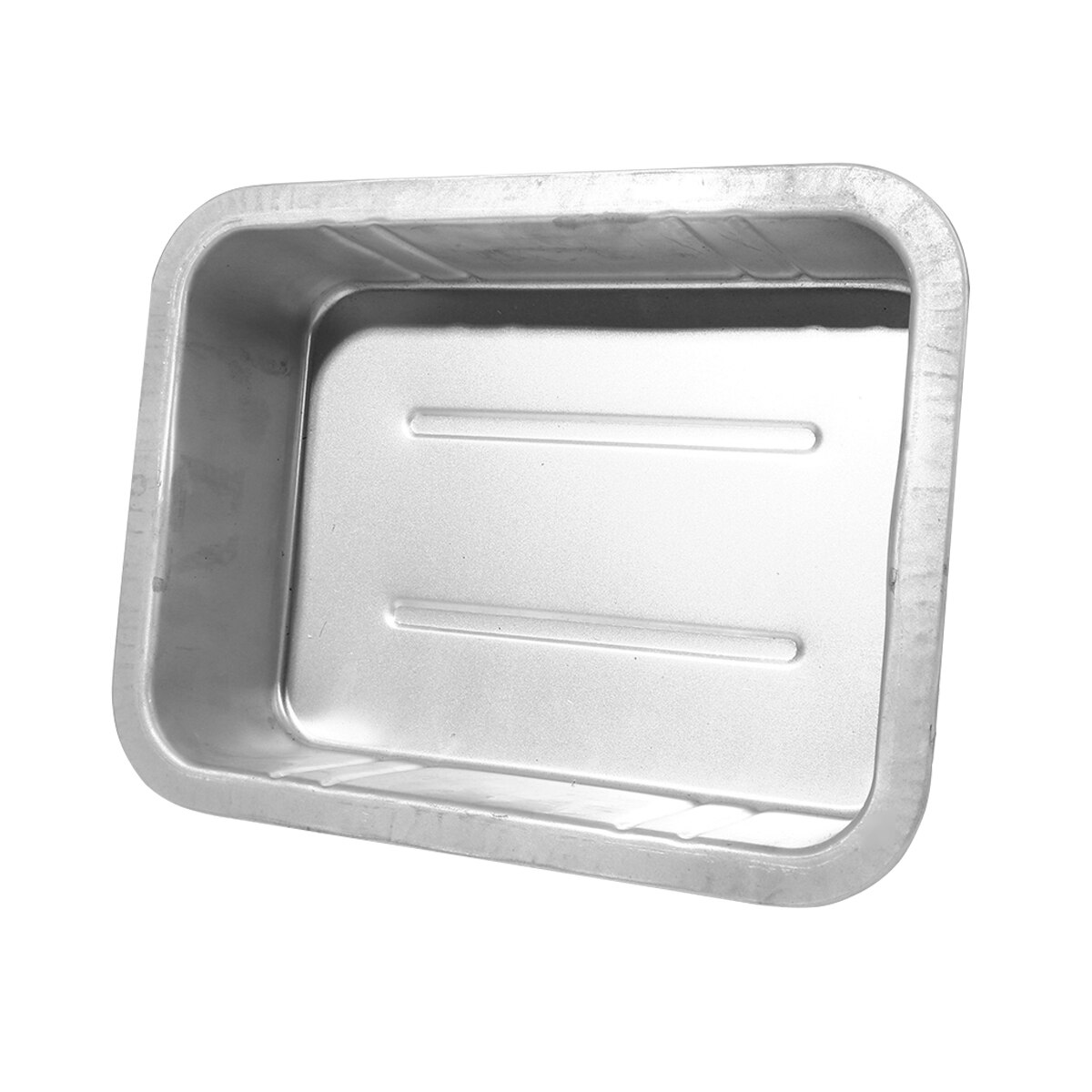 5L Steel Oil Drain Pan Waste Engine Oil Collector Tank Oil Drip Tray Fuel Fluid Change Garage Tool for Repair Car (Silver)