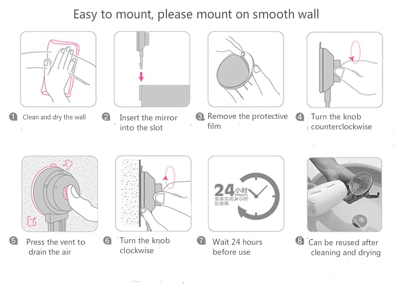 Moderne Boor-Gratis Badkamer Spiegel 2 Side Make Vanity Scheren Spiegels Muur Zuig Vouwen Arm Verlengen Ronde Bad Accessoires