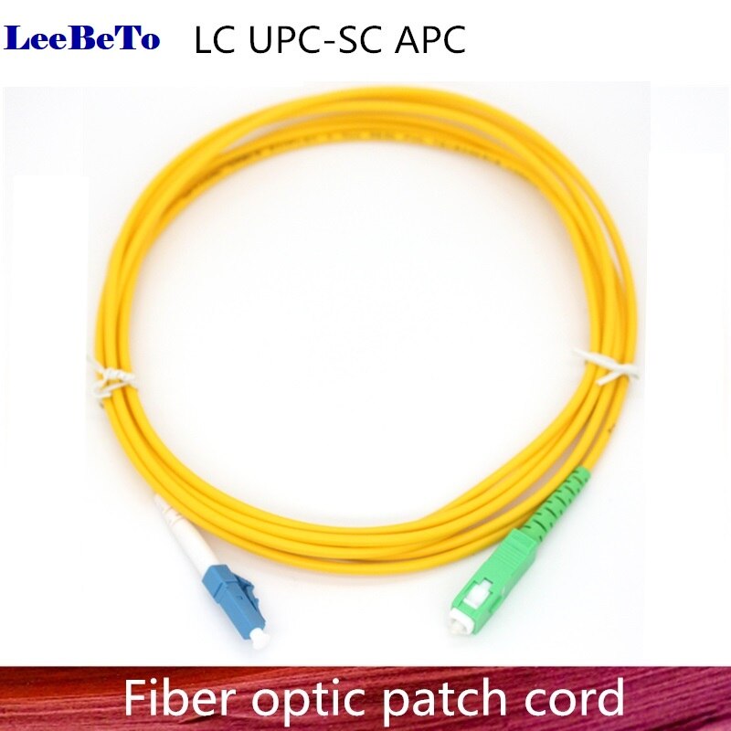 LC/UPC to SC/APC Fiber Optic Patch Cord Cable LC-SC 1m/3m/5m/10m/20m/30m Jumper Single Mode Simple Fiber Optical Parch Cord