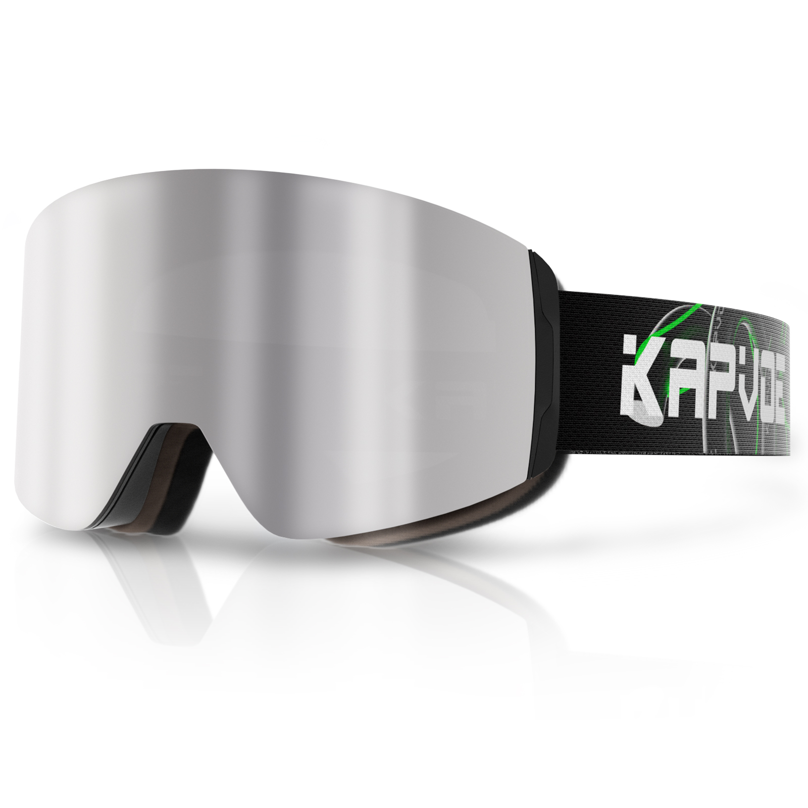 Kapvoe-Ski Goggles Snowboarding Goggle Snow Skiing Mask for Men Women Anti-Fog Lens Kit UV400 Protection Snowmobile Glasses: GRAY