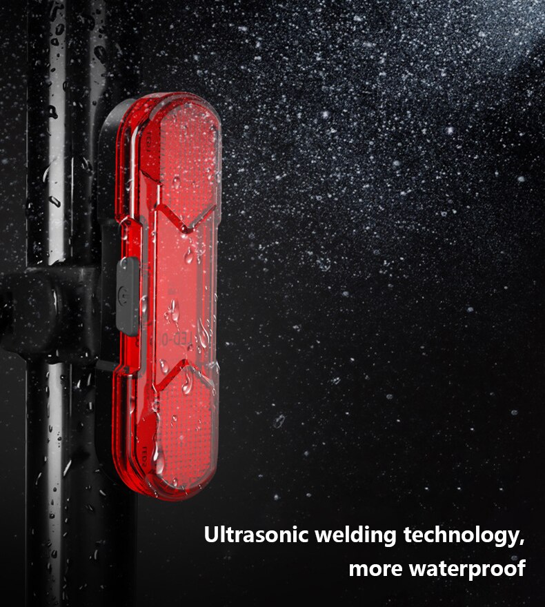 Fanale posteriore a Led per bici fanale posteriore impermeabile a Led Usb ricaricabile Mountain Bike luce per ciclismo fanale posteriore lampada per bicicletta 30 lumen