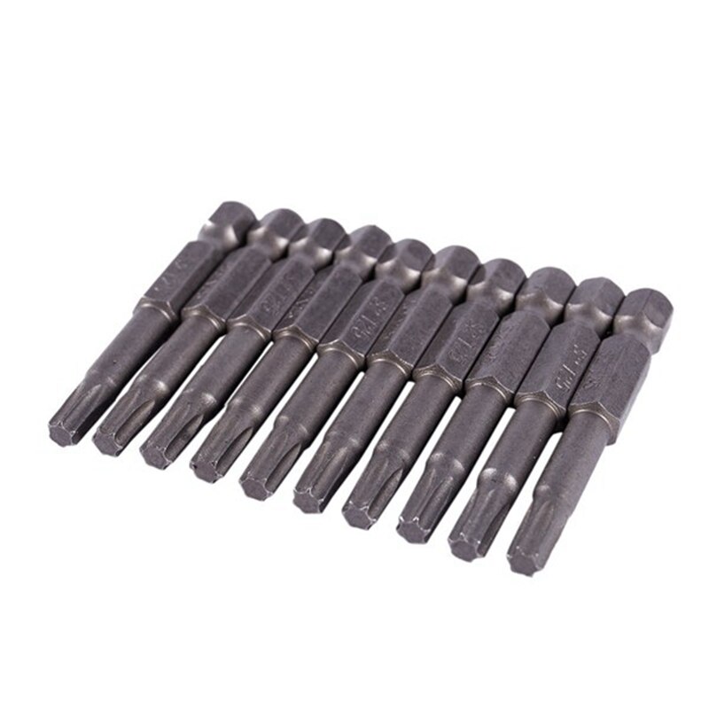 10 Pcs Netic 4X50mm T25 Type Torx Schroevendraaier Bit & 10 Pcs 100Mm Lengte 1/4 Inch Hex Shank T20 torx Schroevendraaier Bits